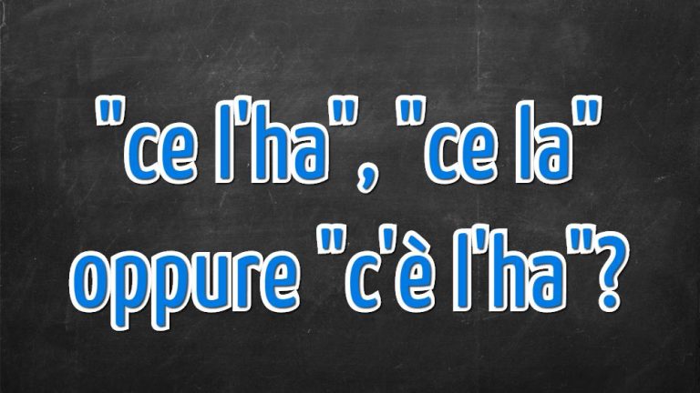 Si scrive "ce l'ha", "ce la" oppure "c'è l'ha"?